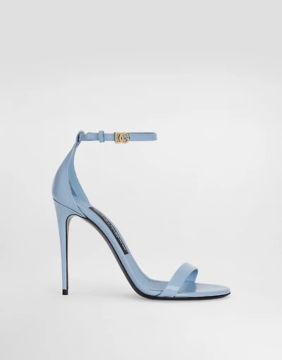 Polished calfskin sandals