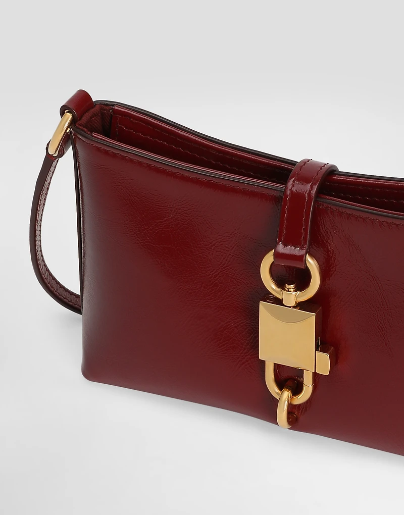 Lock shoulder bag in calfskin