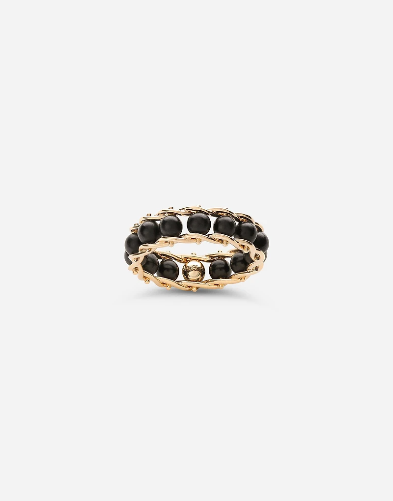 Sicily Ring
18-carat yellow gold and black jade
