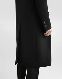 Double-breasted cashmere wool coat