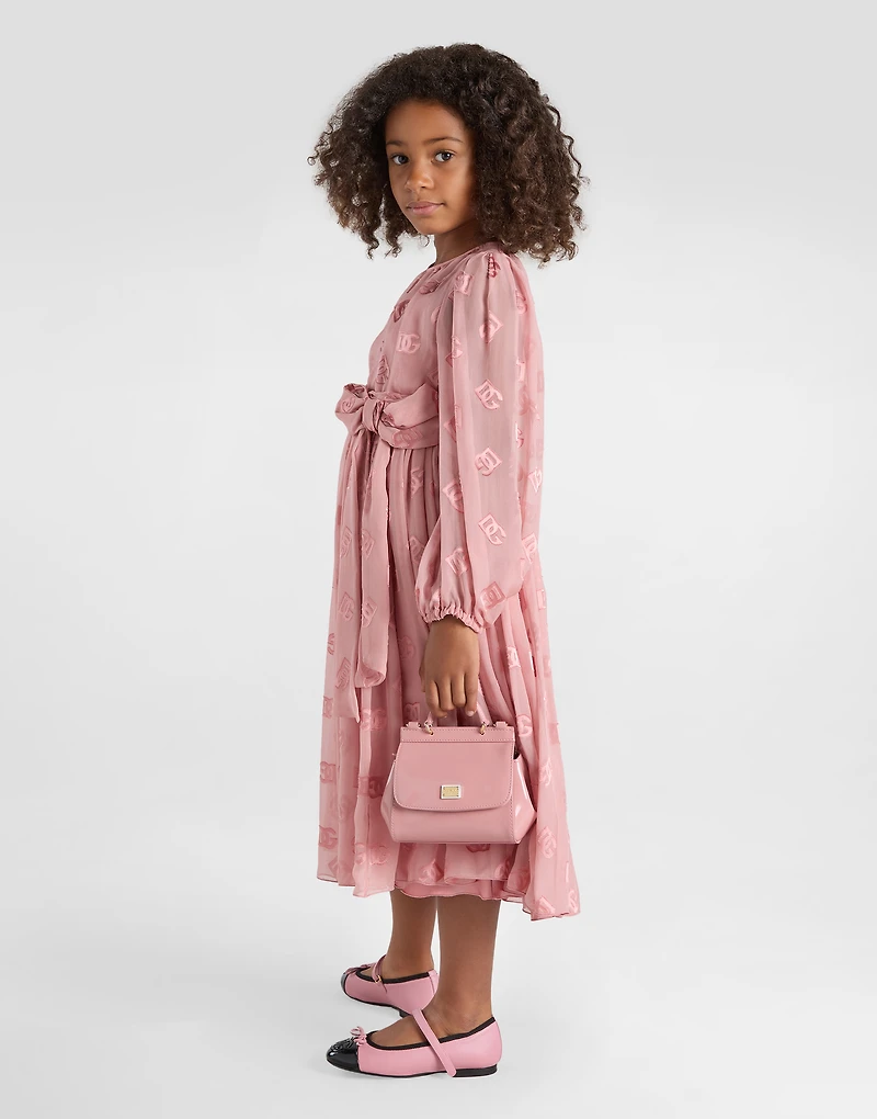 Jacquard dress with DG logo
