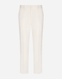 Stretch wool tuxedo pants