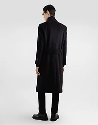 Single-breasted cashmere coat