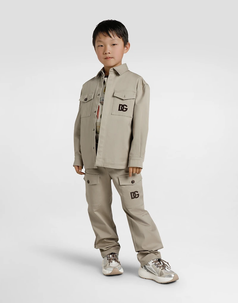 Stretch gabardine shirt