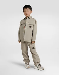 Stretch gabardine shirt