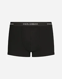 Fine-rib regular cotton boxers