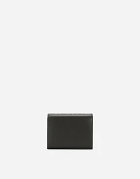 Coated jacquard French flap wallet