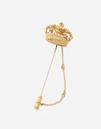 Royal Brooch 18-carat yellow and white gold with filigree and diamonds