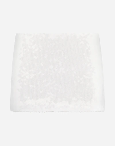 Sequined miniskirt