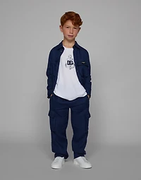 Non-stretch linen cargo pants