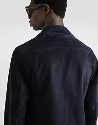 Leather zipped jacket