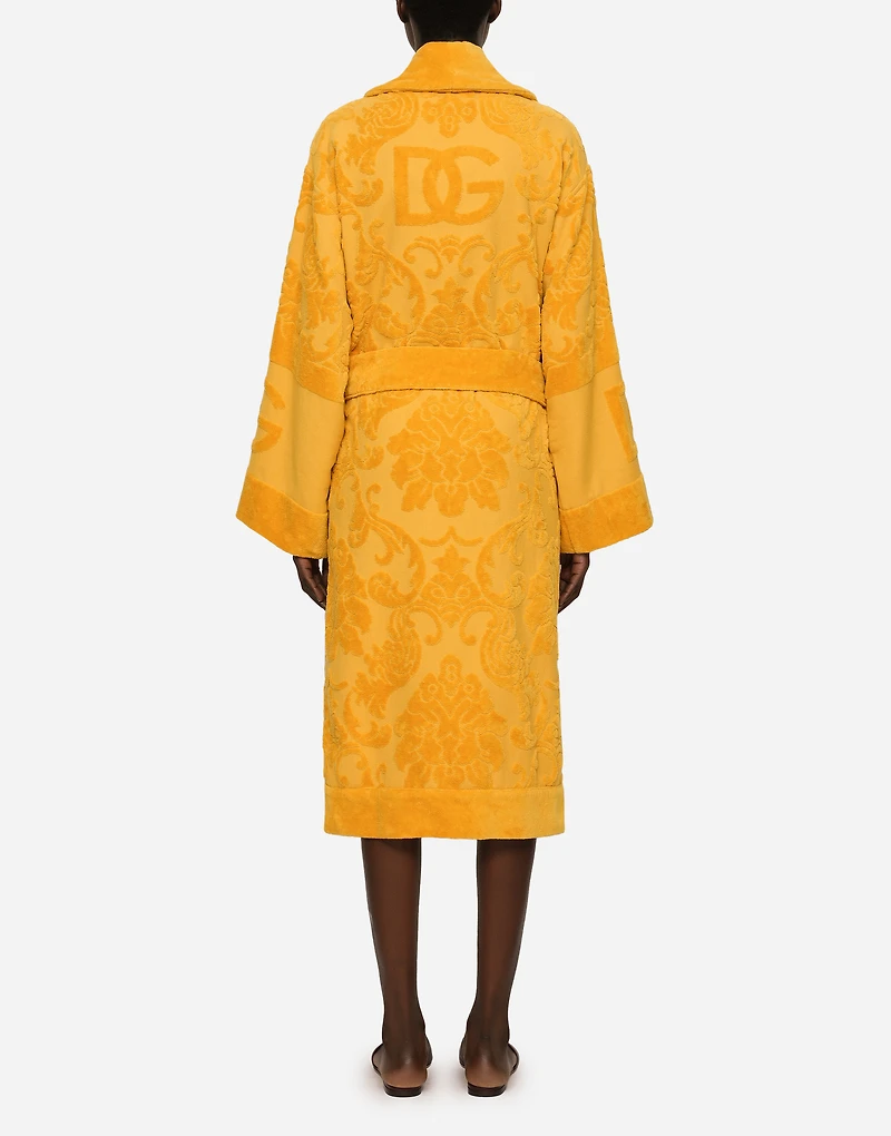 Bath Robe Terry Cotton Jacquard