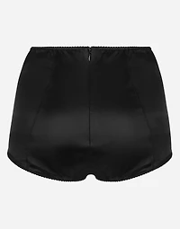 Satin high-waisted panties