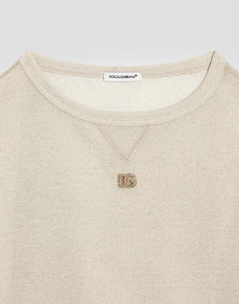 Round-neck sweatshirt with DG logo