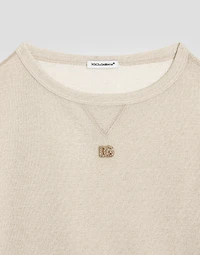 Round-neck sweatshirt with DG logo