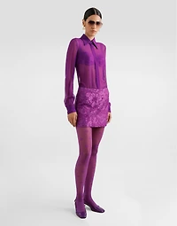 Brocade miniskirt
