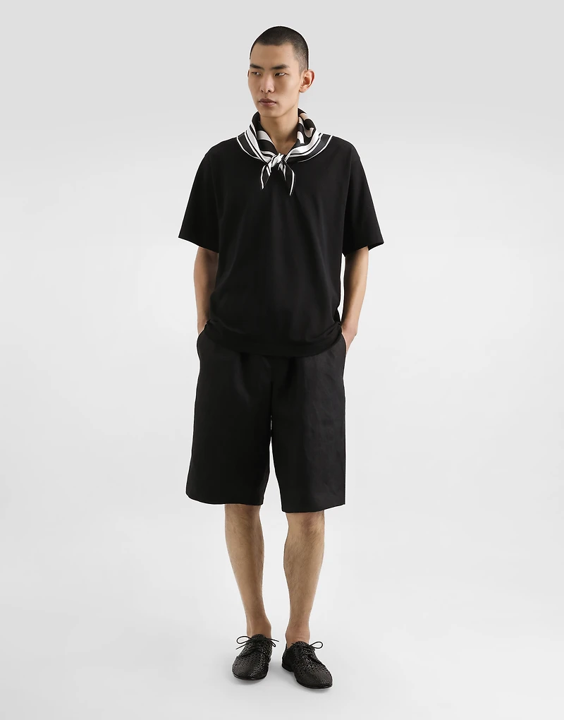 Linen fabric shorts