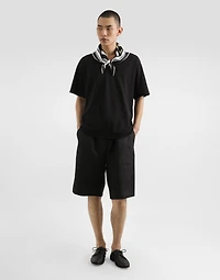 Linen fabric shorts