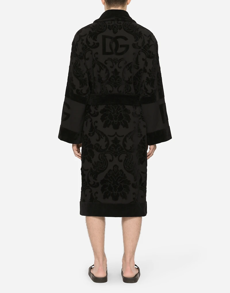 Bath Robe Terry Cotton Jacquard