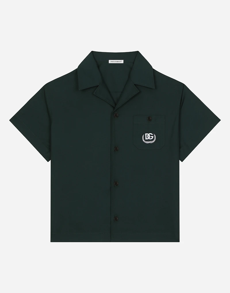 Poplin shirt with DG logo