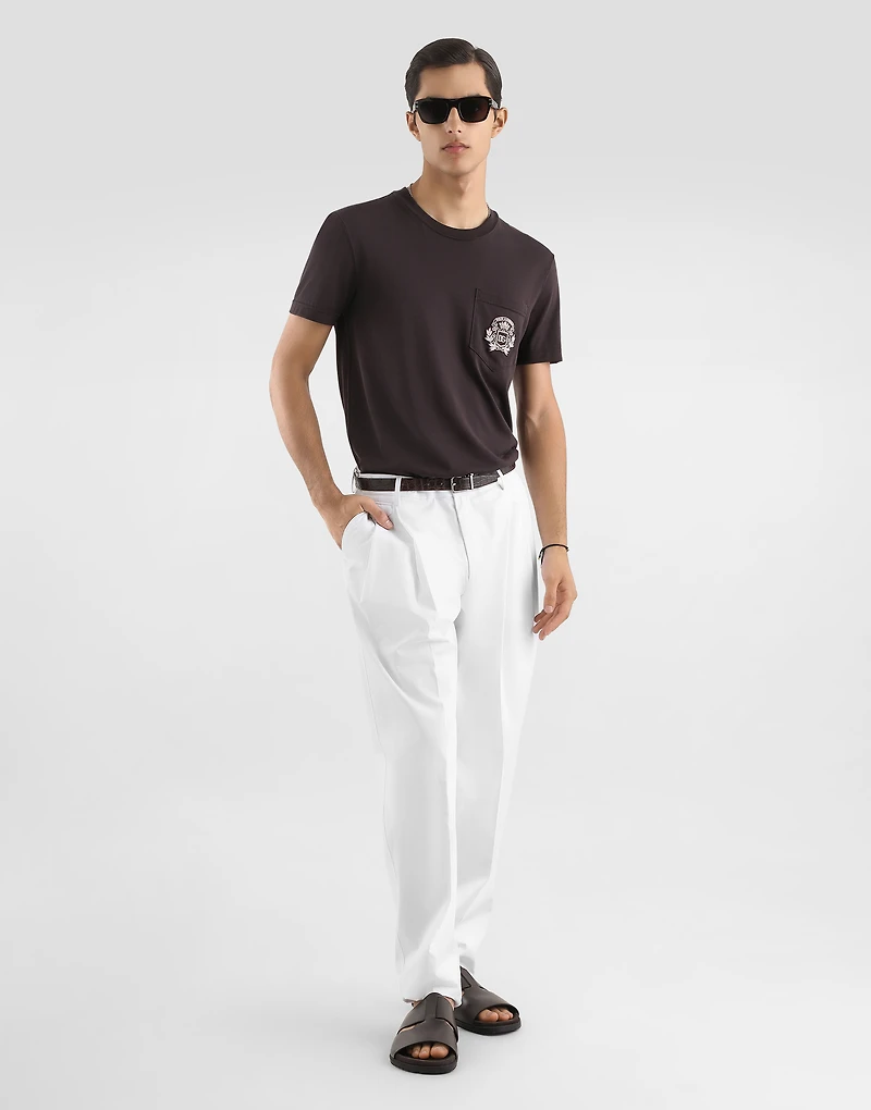 Cotton t-shirt with embroidery