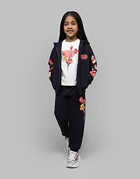 Jersey T-shirt with tulip print