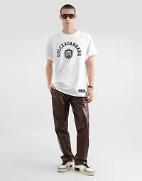 Jersey t-shirt with embroidery