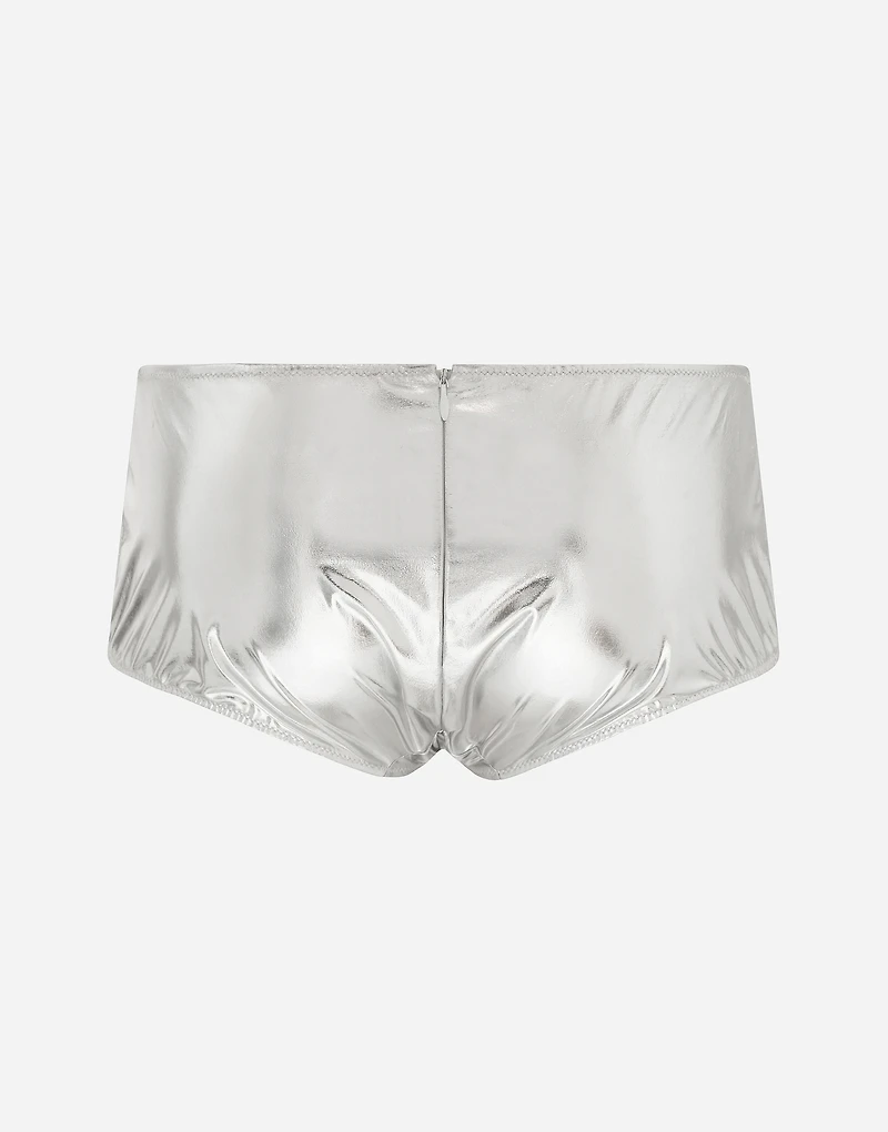 KIM DOLCE&GABBANA Coated stretch jersey high-waisted panties