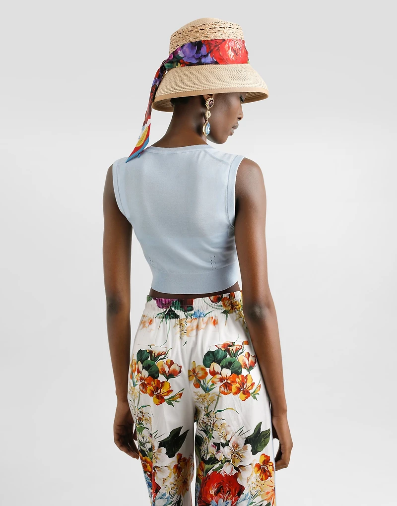Silk tank top