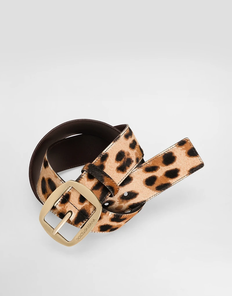 Calf belt with leo print