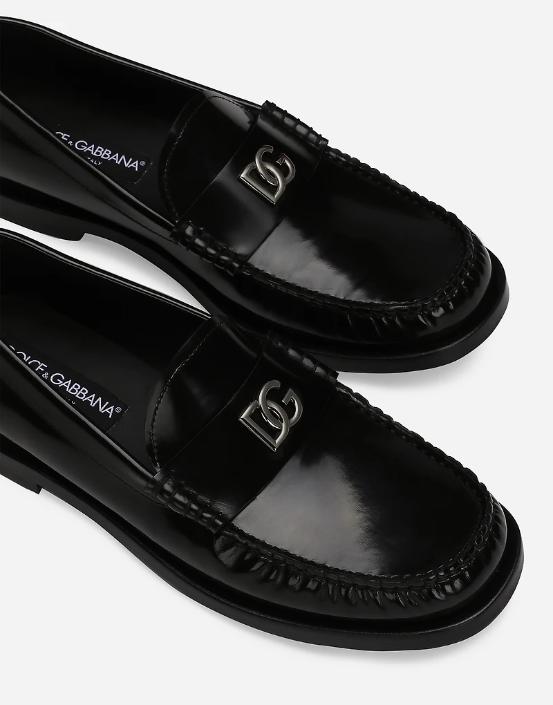 Polished calfskin loafers