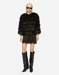 Faux fur jacket