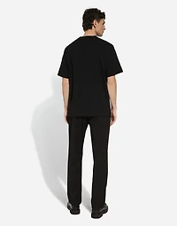 Stretch wool jogging pants