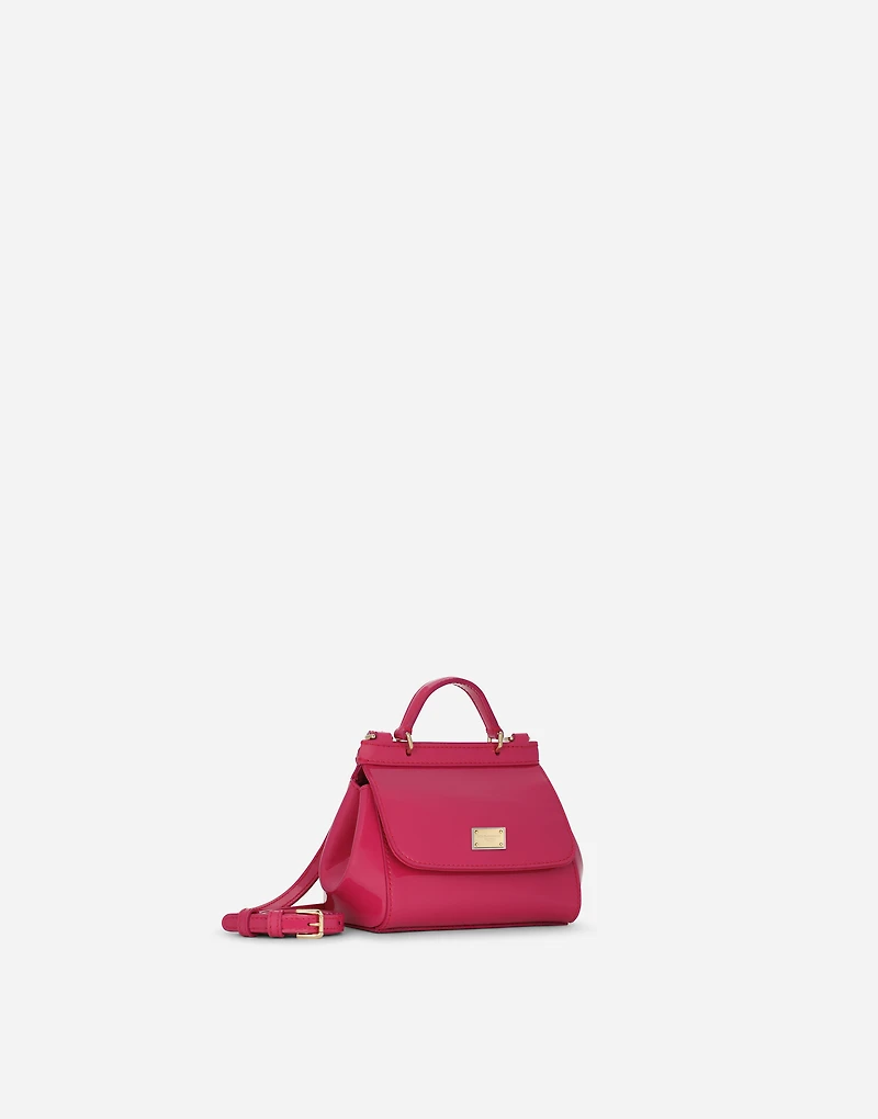 Patent leather mini Sicily bag