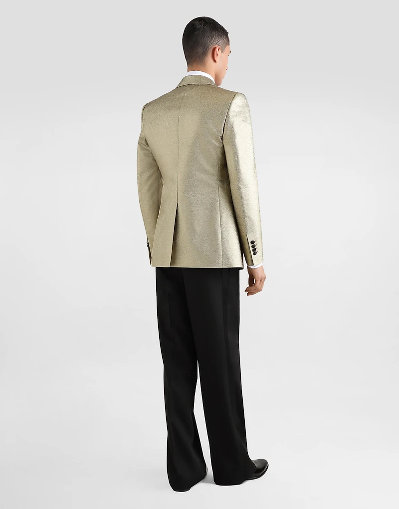 Technical gabardine tuxedo pants