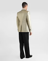 Technical gabardine tuxedo pants