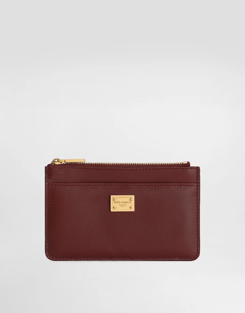 Plongé calfskin card holder