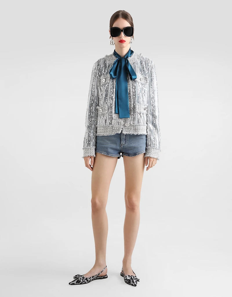 Denim shorts