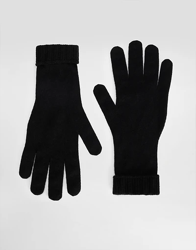 Cashmere knit gloves