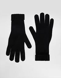 Cashmere knit gloves