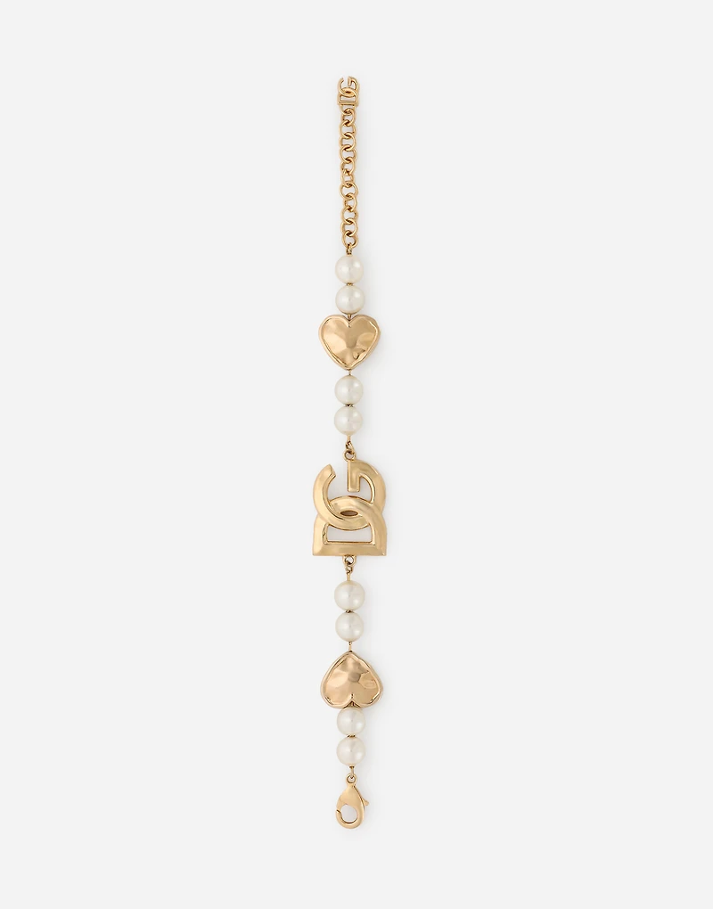 Bracelet with hearts and DG logo