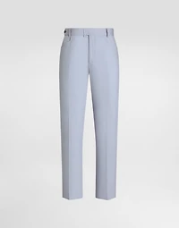 Cotton gabardine cargo trousers