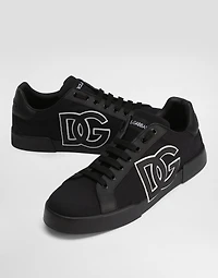 Portofino light strobel sneakers canvas and calfskin