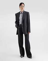 Oversize woolen jacket