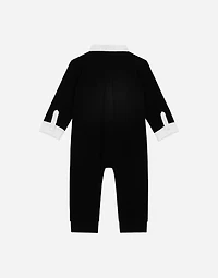 Tuxedo onesie in cotton