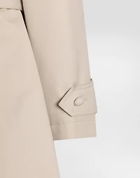 Cotton drill trench coat