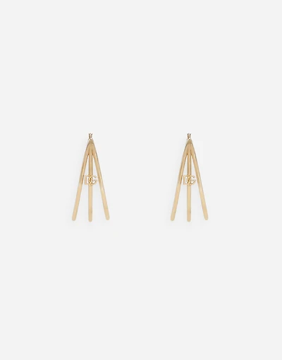 Creole multi-hoop earrings with DG logo