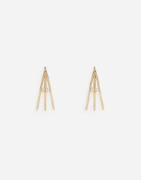 Creole multi-hoop earrings with DG logo