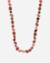 Rainbow Necklace
 18 carat red gold and pink tourmalines