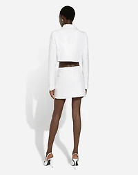 Quilted jacquard miniskirt with DG logo